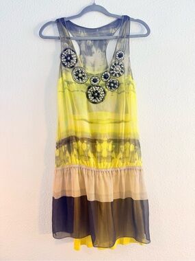 Marciano Y2K Rare Vintage Mini Dress 100% Silk Size XS Brand New